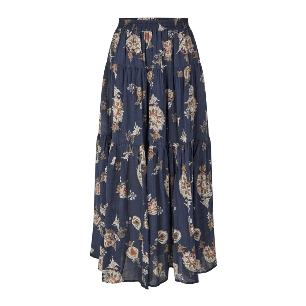 Lollys Laundry Sunsetll Maxi Rok met Ruches Multicolor Dames