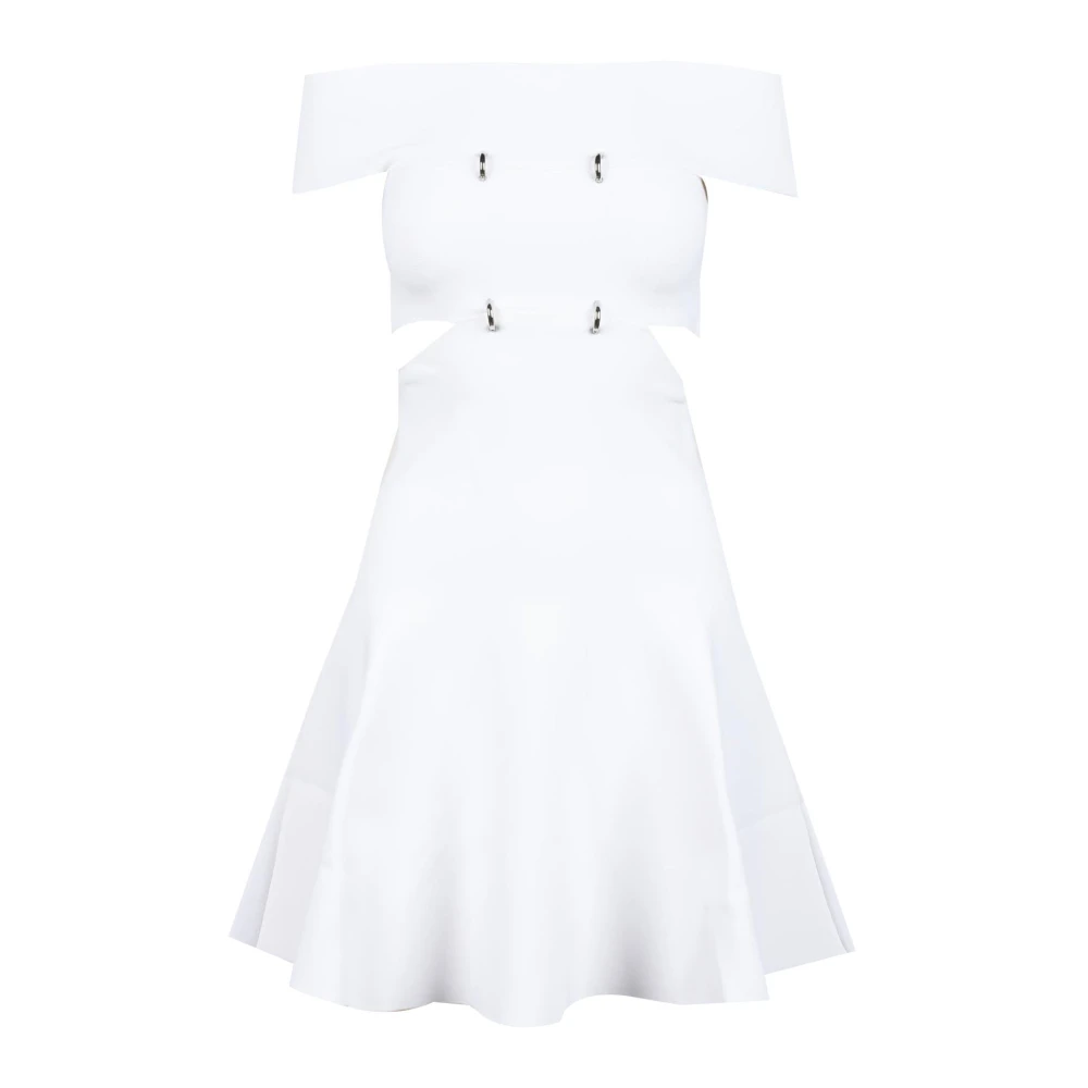 Alexander mcqueen Elegante Damesjurk Viscose Mix White Dames