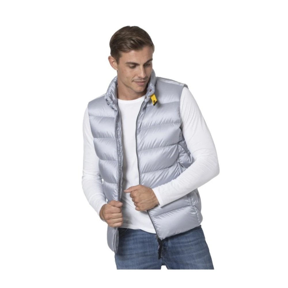 Parajumpers Gewatteerd mouwloos jack Grijs-Zilver Jeordie Gray Heren