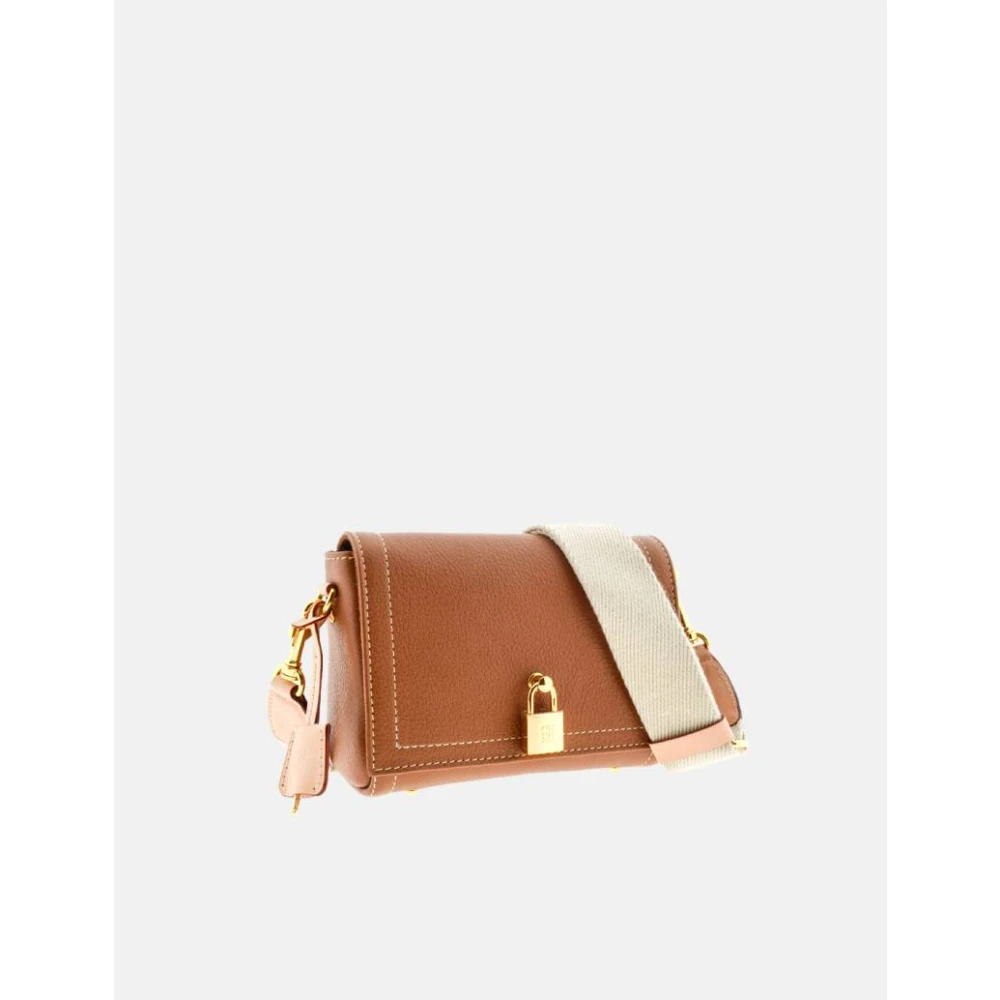 Carolina Herrera Vergrendelde Mini Crossbody Tas Brown Dames