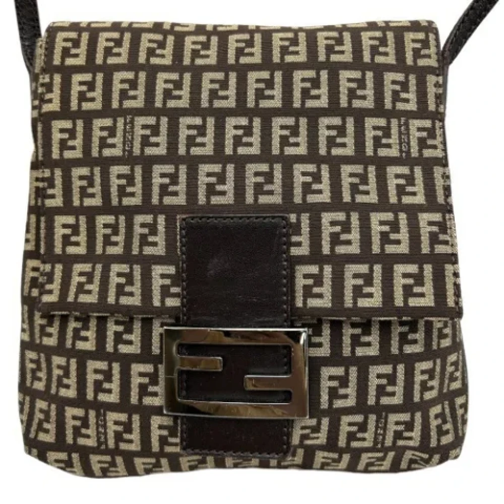 Fendi Vintage Pre-owned Canvas fendi-bags Brown Dames