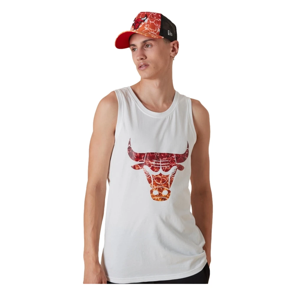 new era Bulls NBA Tank Top Wit White Heren