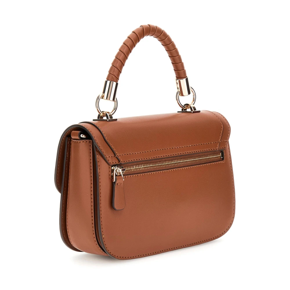 Guess Orlina Society Satch Tas Zwart Brown Dames