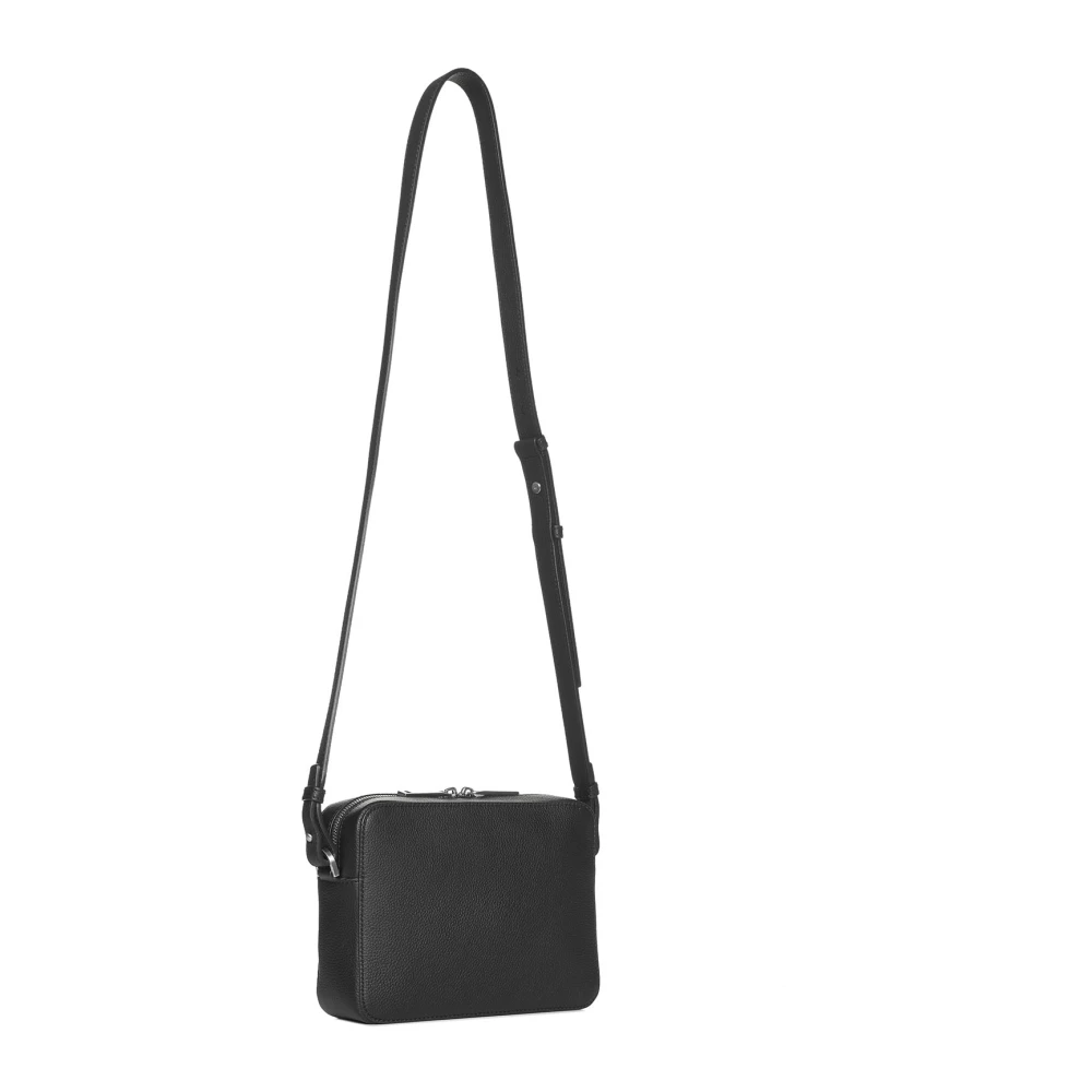 Salvatore Ferragamo Reis Embossed Blocco Tassen Black Heren
