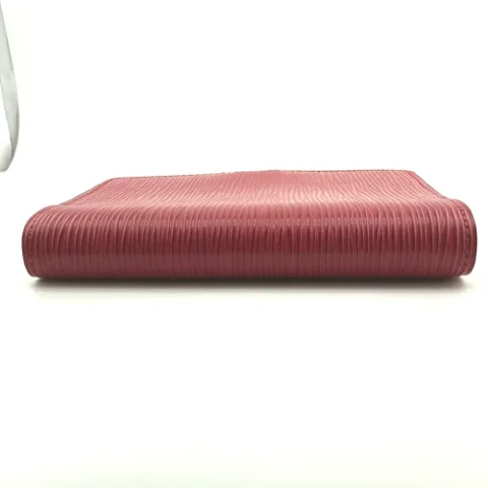 Louis Vuitton Vintage Pre-owned Leather home-office Red Dames