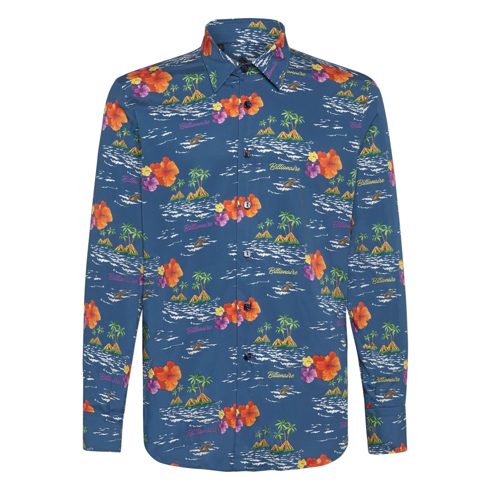 Billionaire Hombre Multicolor - Camisa Slim Fit Palms Milano - Shirts - L
