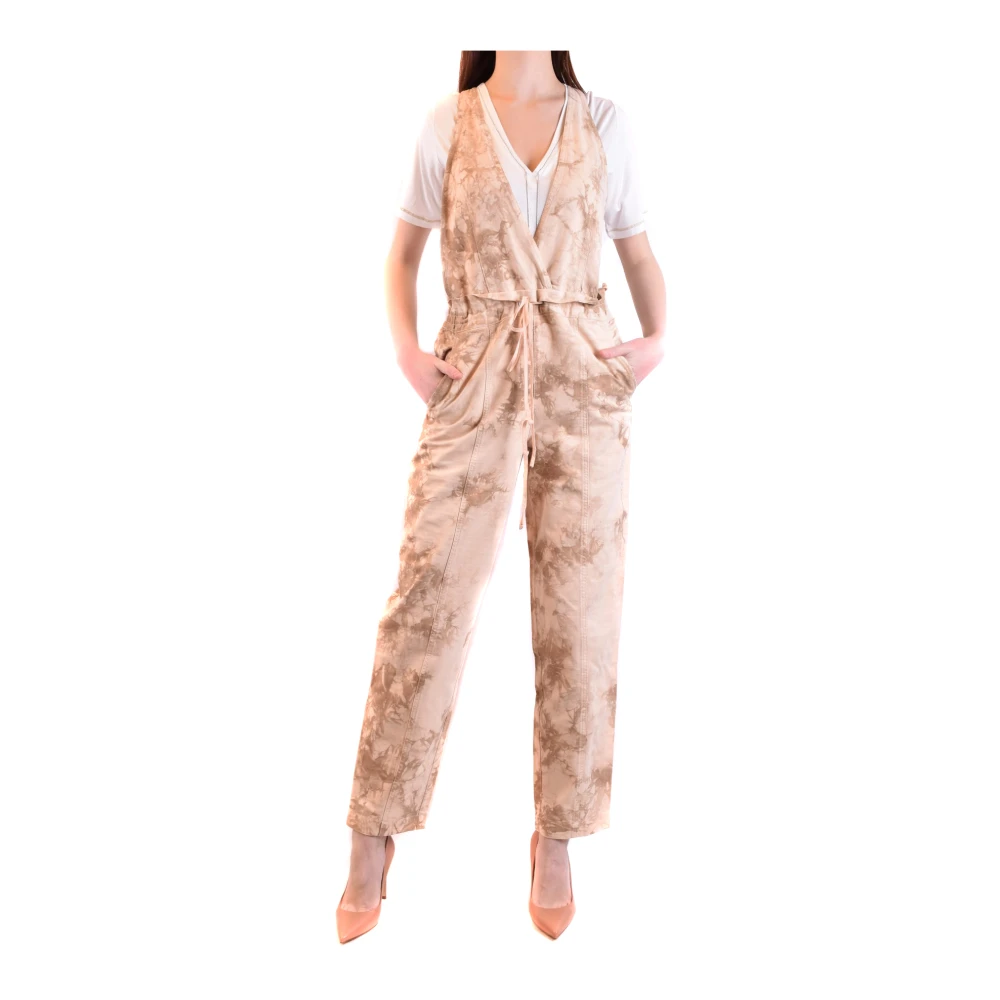 Twinset Crème Overall Jumpsuit Upgrade Ss21 Beige Dames