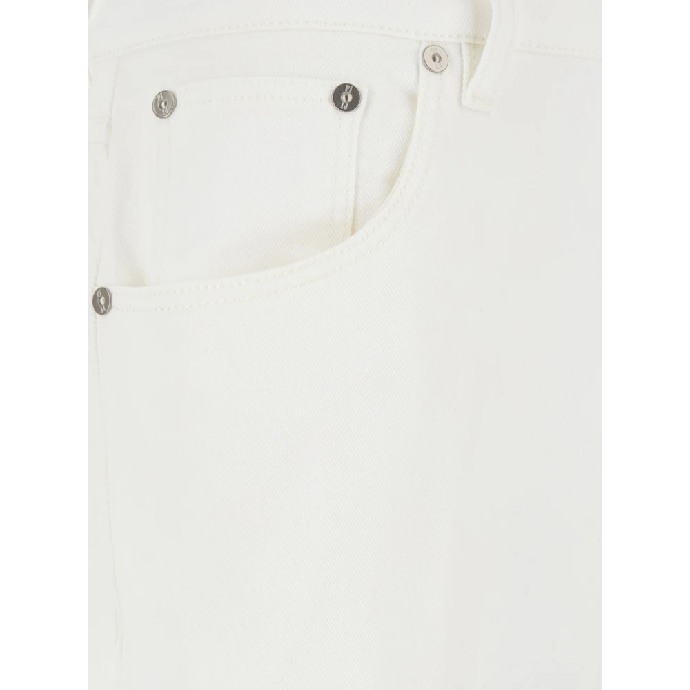 PT Torino Witte katoenen vijf zak jeans met logopatch White Heren