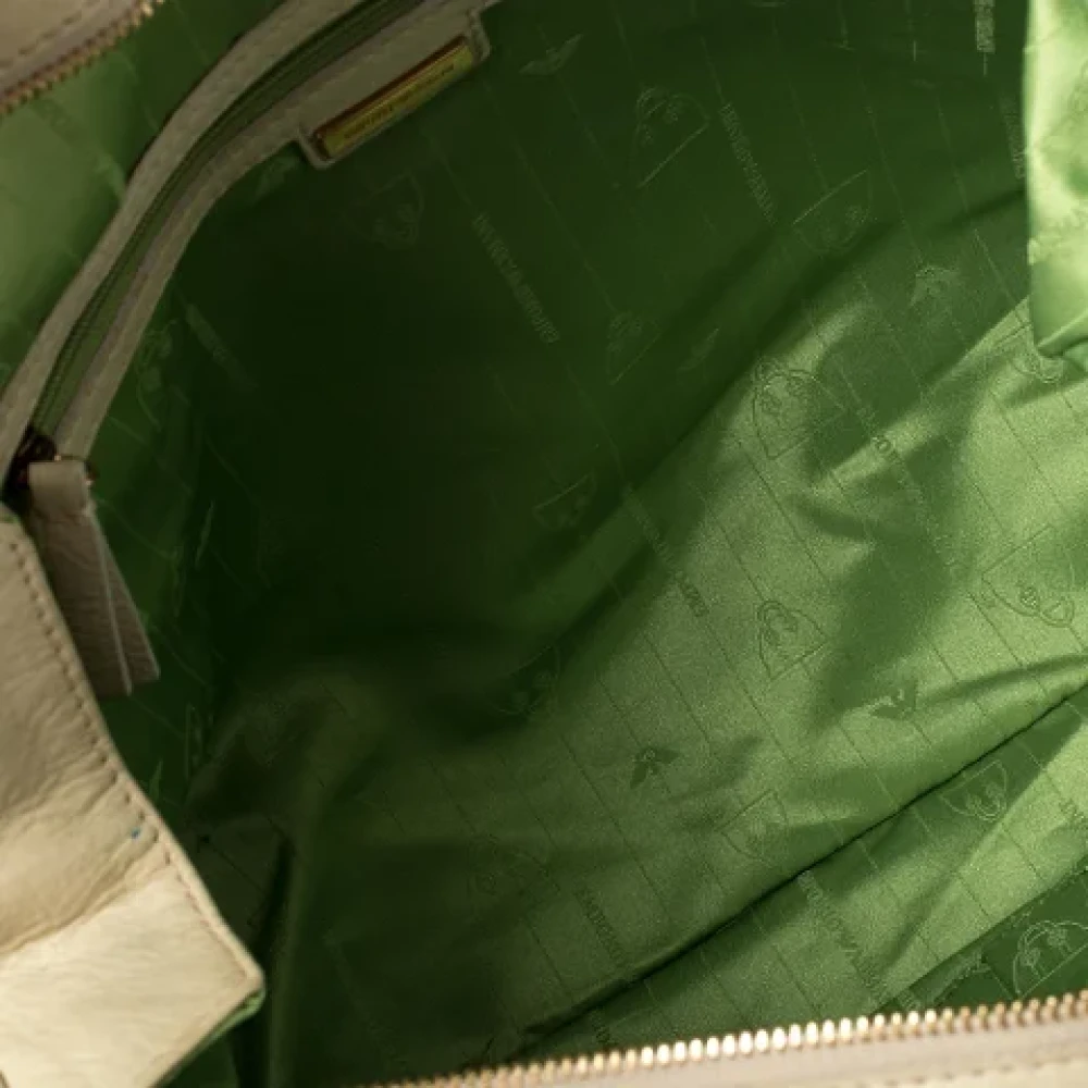 Armani Pre-owned Leather totes Green Unisex