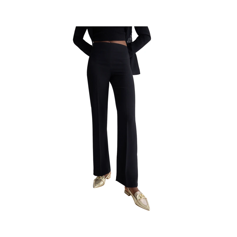 Liu Jo Zwarte Elegante Broek Black Dames