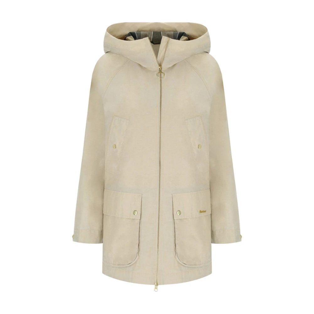 Barbour Women's Beige Middlemarch Hooded Parka - Parkas - M - Coats