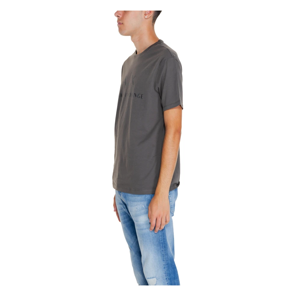 Armani Exchange Groen katoenen T-shirt Green Heren