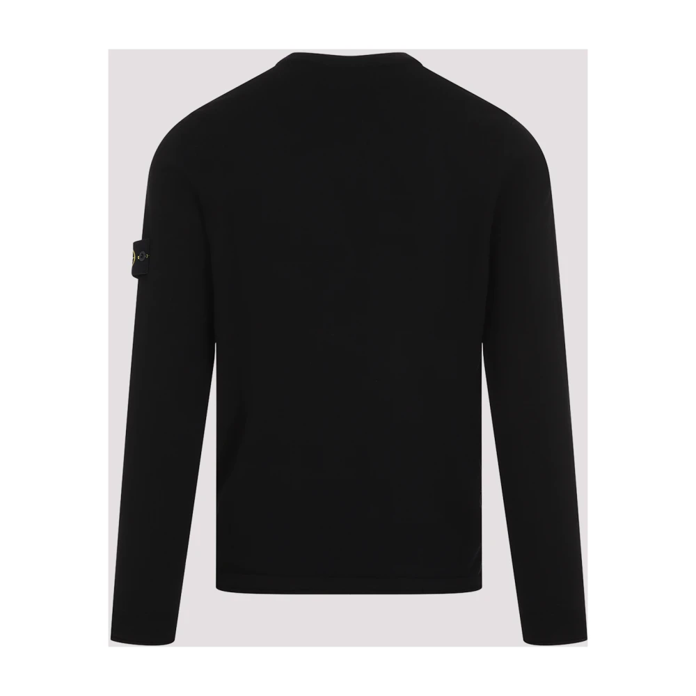 Stone Island Zwarte Trui voor Mannen Black Heren