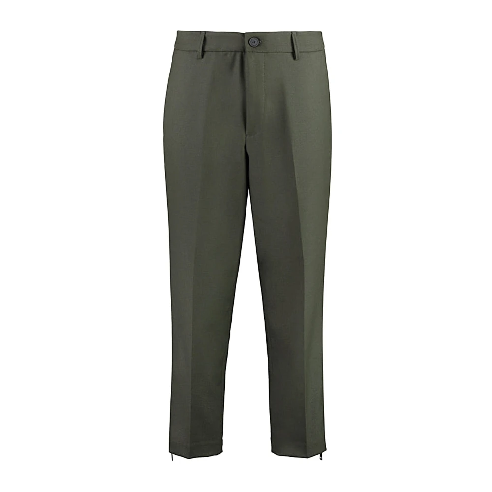 Versace Jeans Couture Stijlvolle broek voor mannen Green Heren