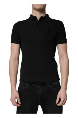 svart-bomull-logo-krage-polo-t-shirt