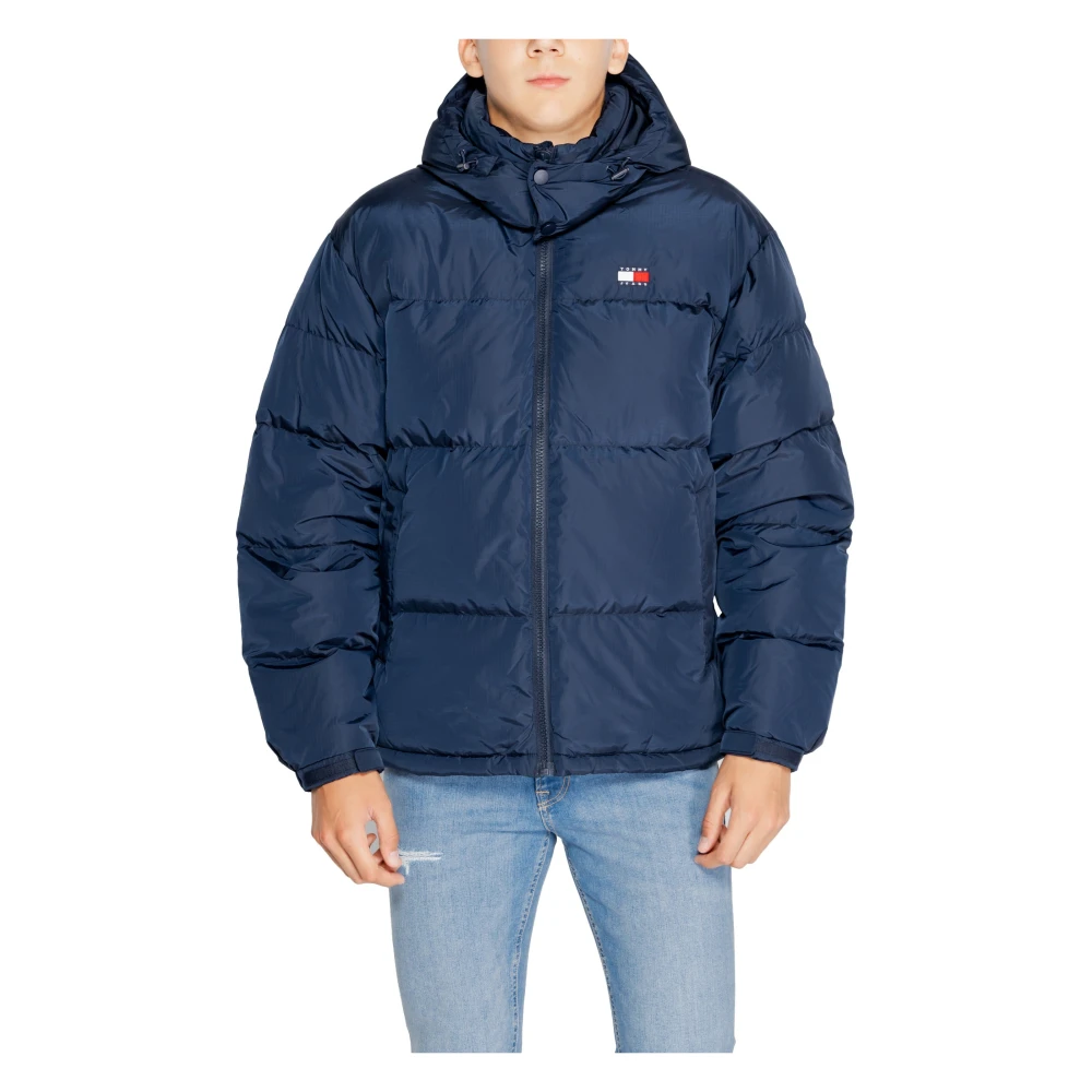 Tommy Hilfiger Blauwe Hooded Ritsjas voor Mannen Blue Heren