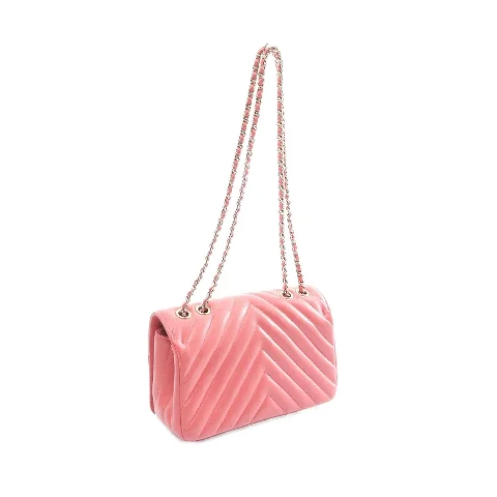 Chanel Vintage Pre-owned Leather chanel-bags Pink Dames