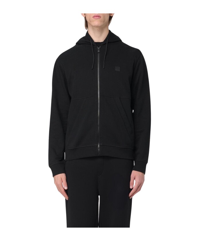 sweat-a-capuche-zip-noir