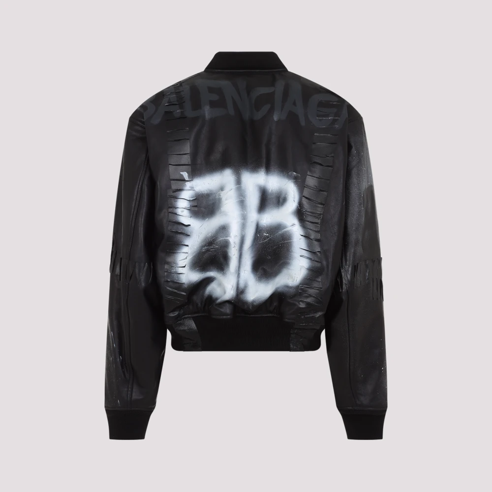 Balenciaga Zwarte Bomberjack Black Heren