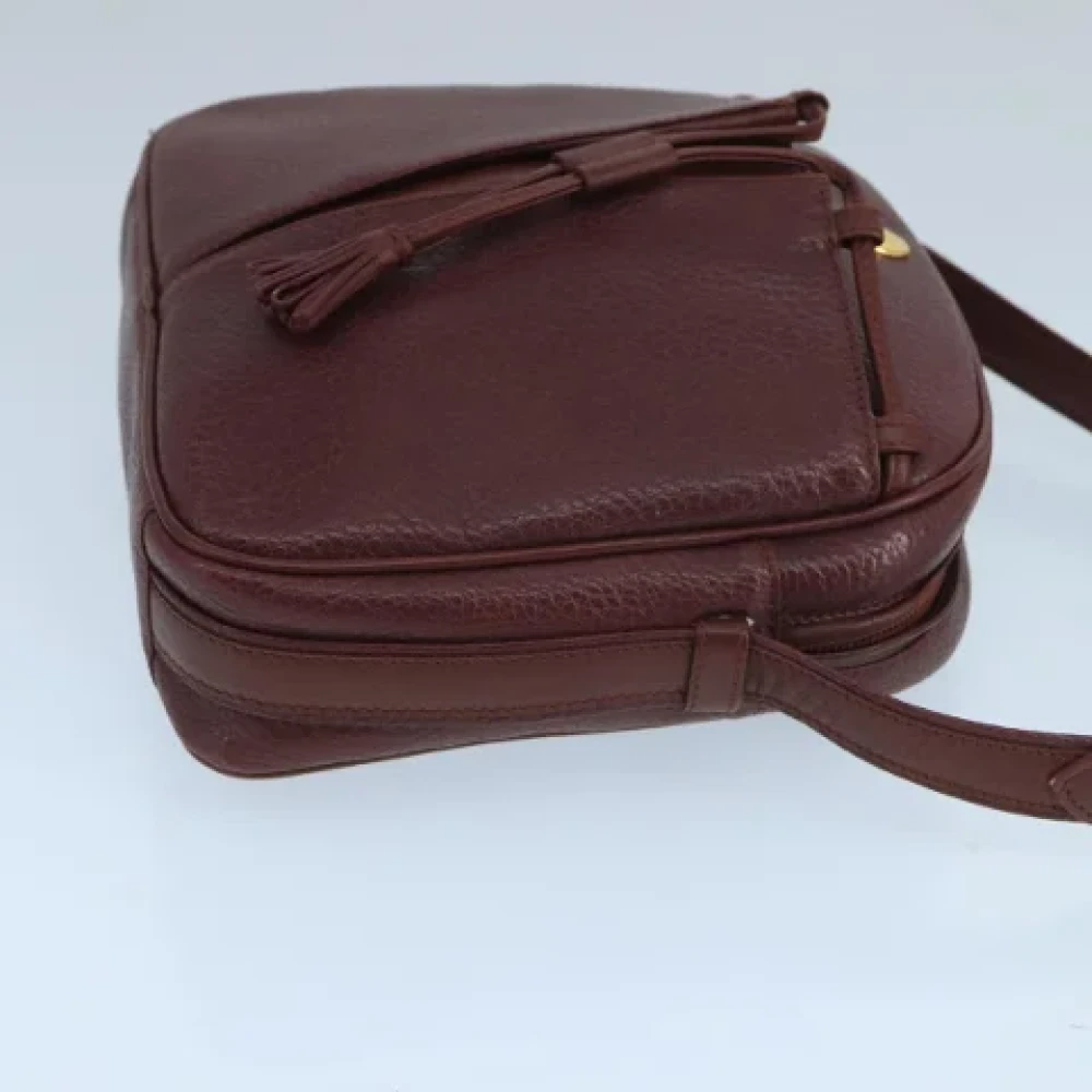 Cartier Vintage Pre-owned Leather shoulder-bags Red Dames