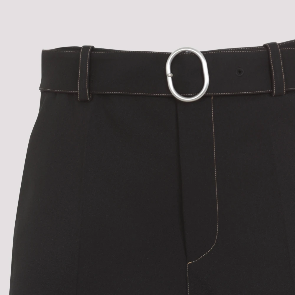 Jil Sander Zwarte stijlvolle shorts voor mannen Black Heren