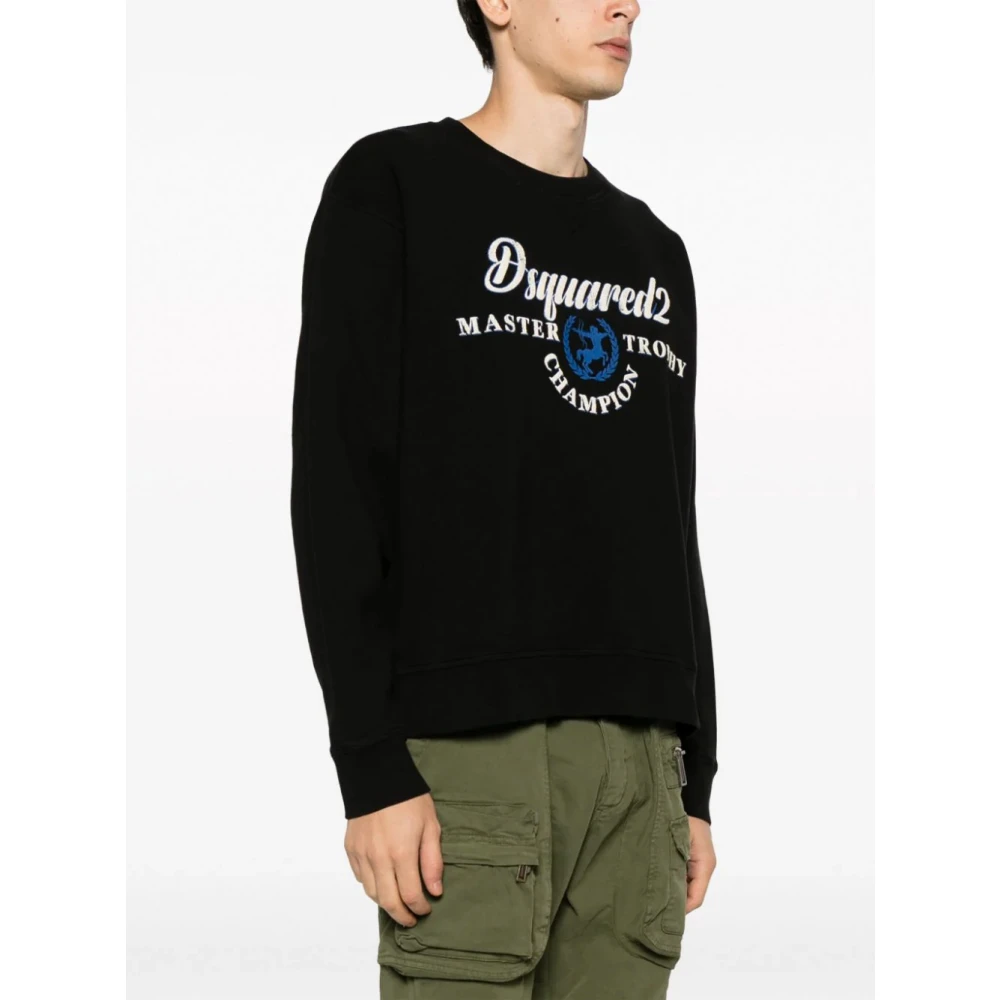 Dsquared2 Zwarte Sweaters voor Festivals Black Heren