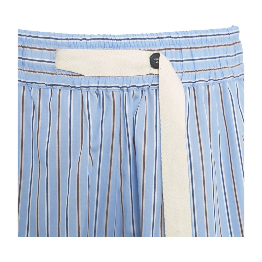 Ottod'Ame Blauwe Katoenen Bermuda Shorts Damesmode Blue Dames