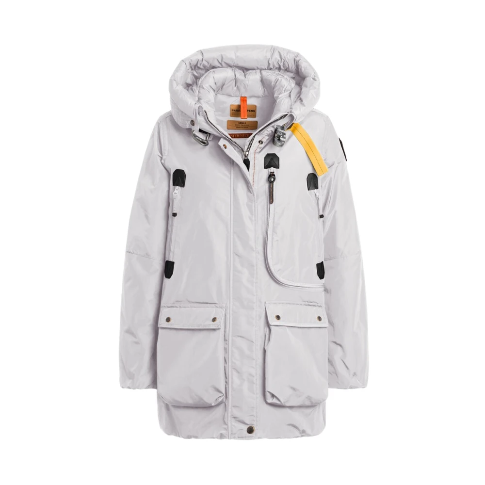 Parajumpers Women's Gray Down Coats, 2XS, Maud - Long Jacket