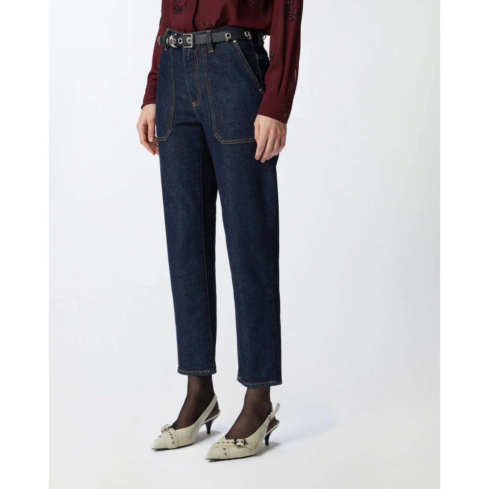 pinko Chino Jeans Mod. Cloe Blue Dames