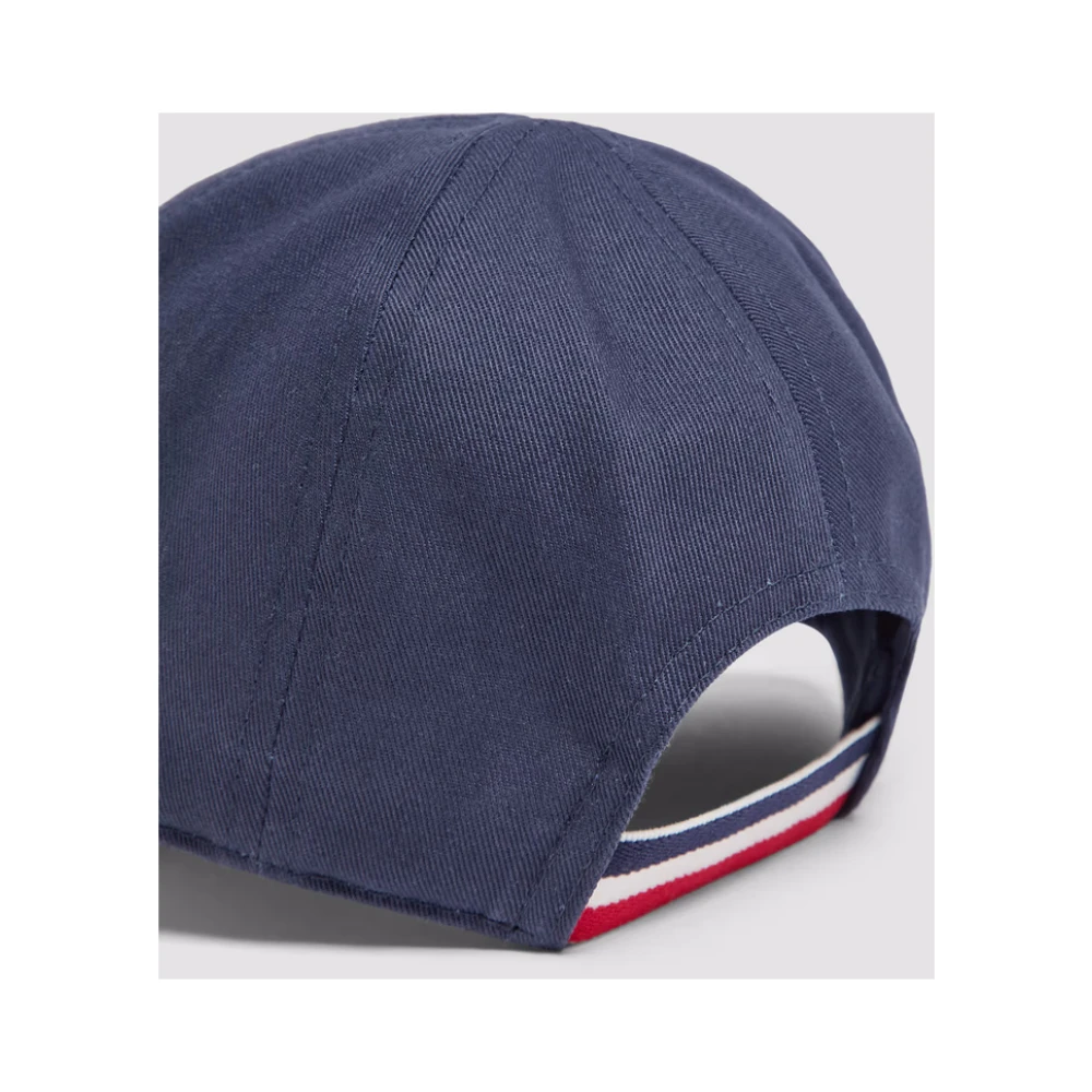 Moncler Blauwe Katoenen Kinderpetten met Logo Blue Unisex