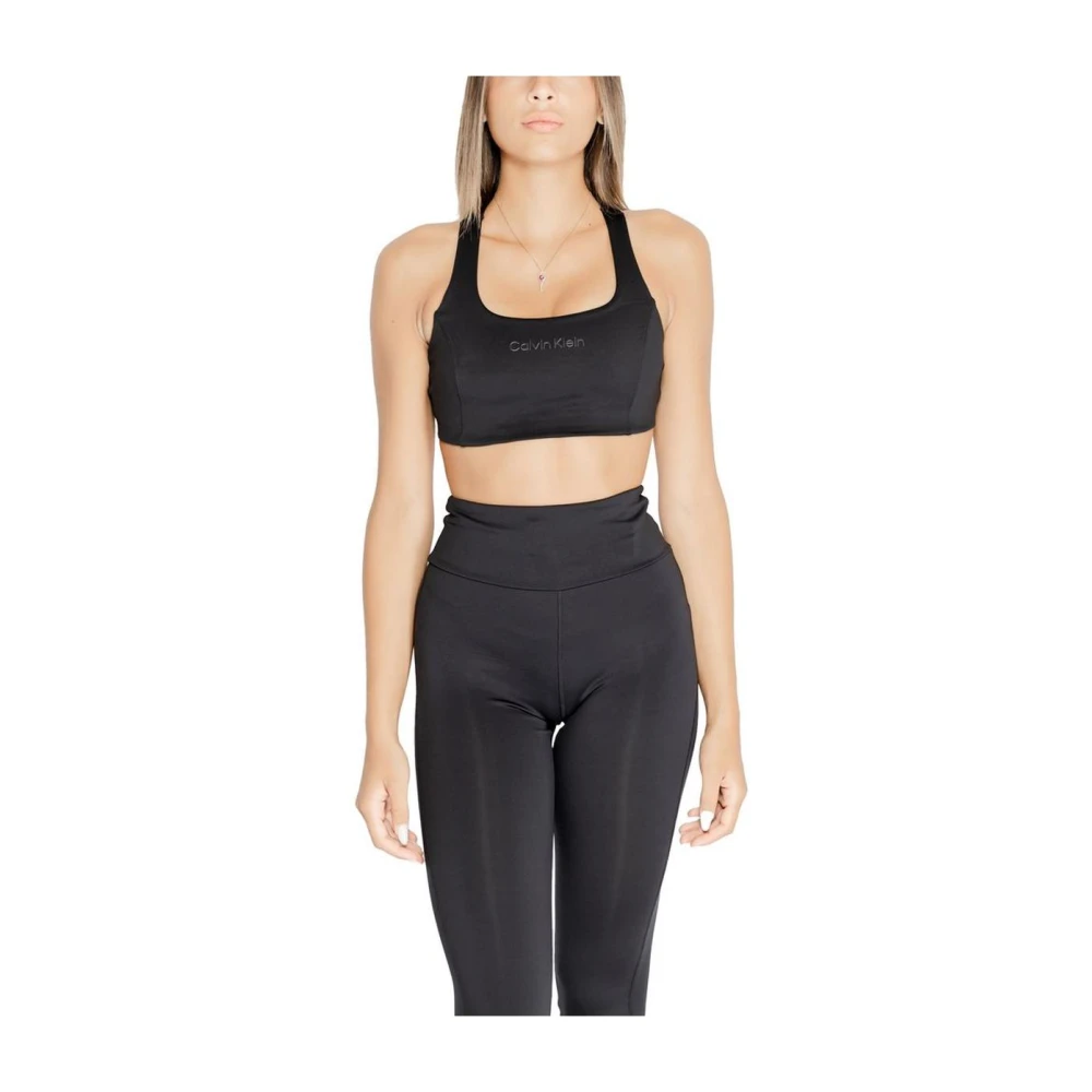 Calvin Klein Svart HighWaist Leggings Sports-BH Set Black, Dam