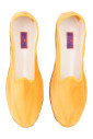 chaussures-unisexes-en-velours-jaune-uni