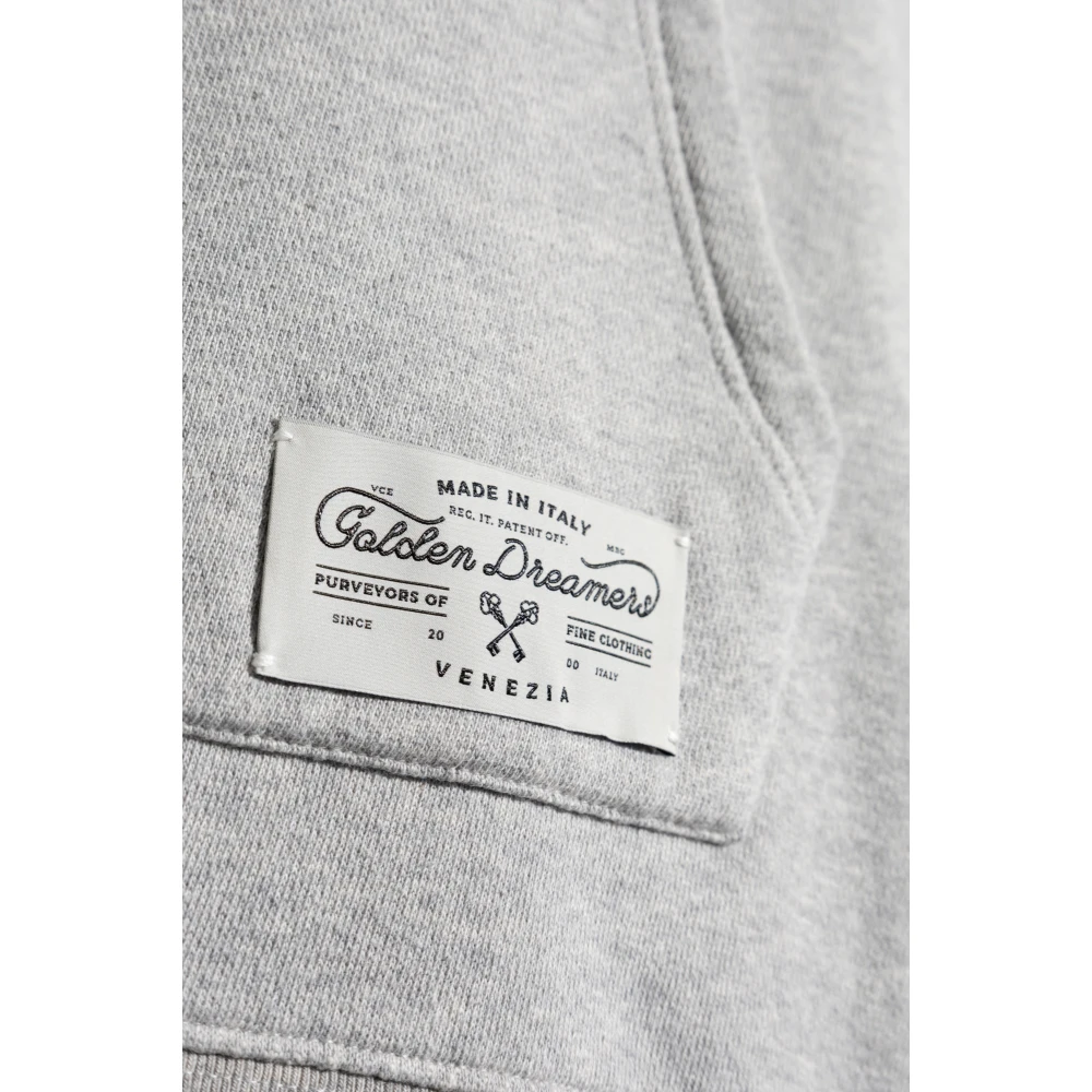 Golden Goose Sweatshirt met logo Gray Heren