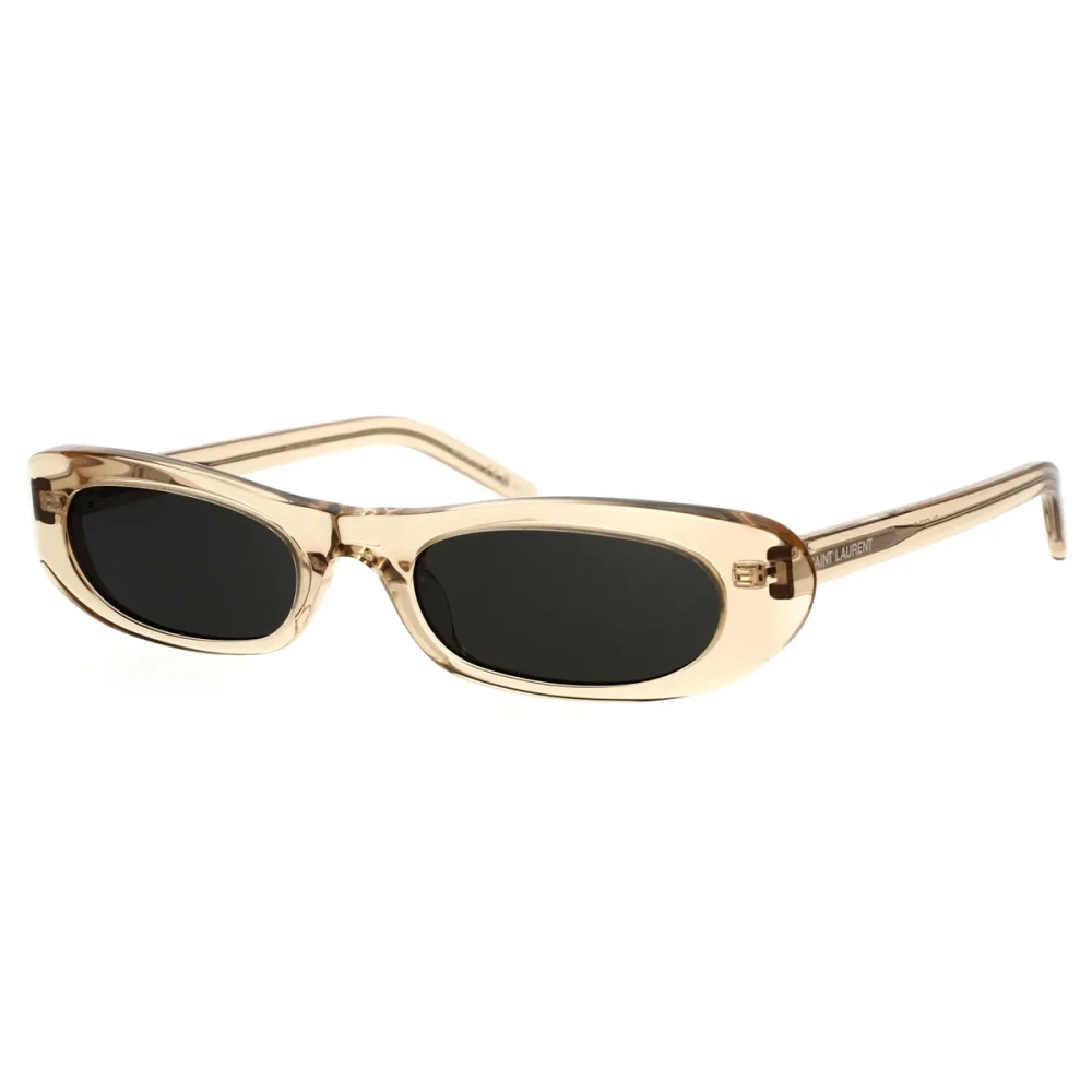 Saint Laurent Women's Beige Sunglasses,, Vintage-Inspired Sunglasses With Rounded Profiles Medium