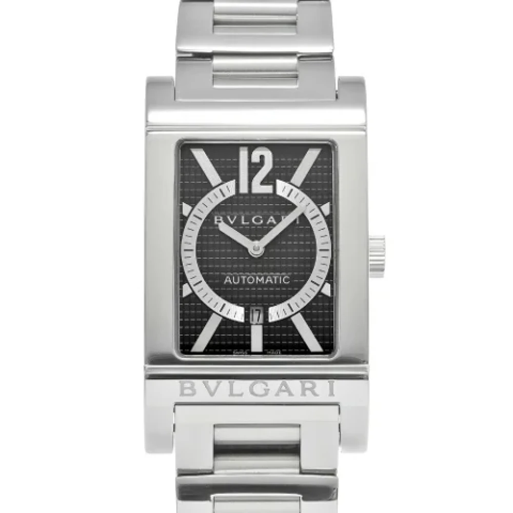 Bvlgari Vintage Pre-owned Glas klockor Black, Herr