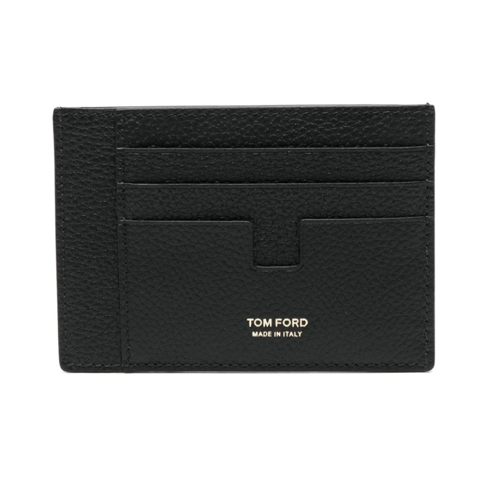 Tom Ford Men's Black Wallets & Cardholders, One Size, Leather Card Holder