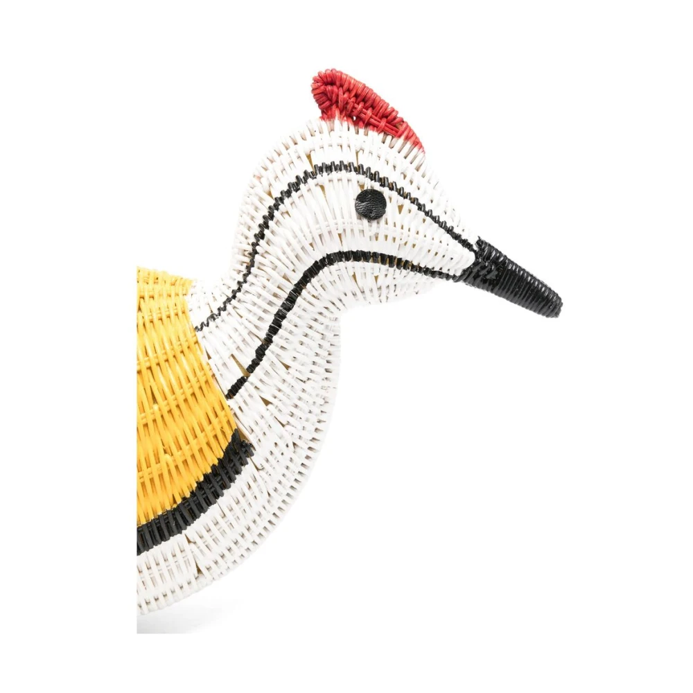 Serpui Zonnebloemgele Schoudertas met Ketting Multicolor Dames