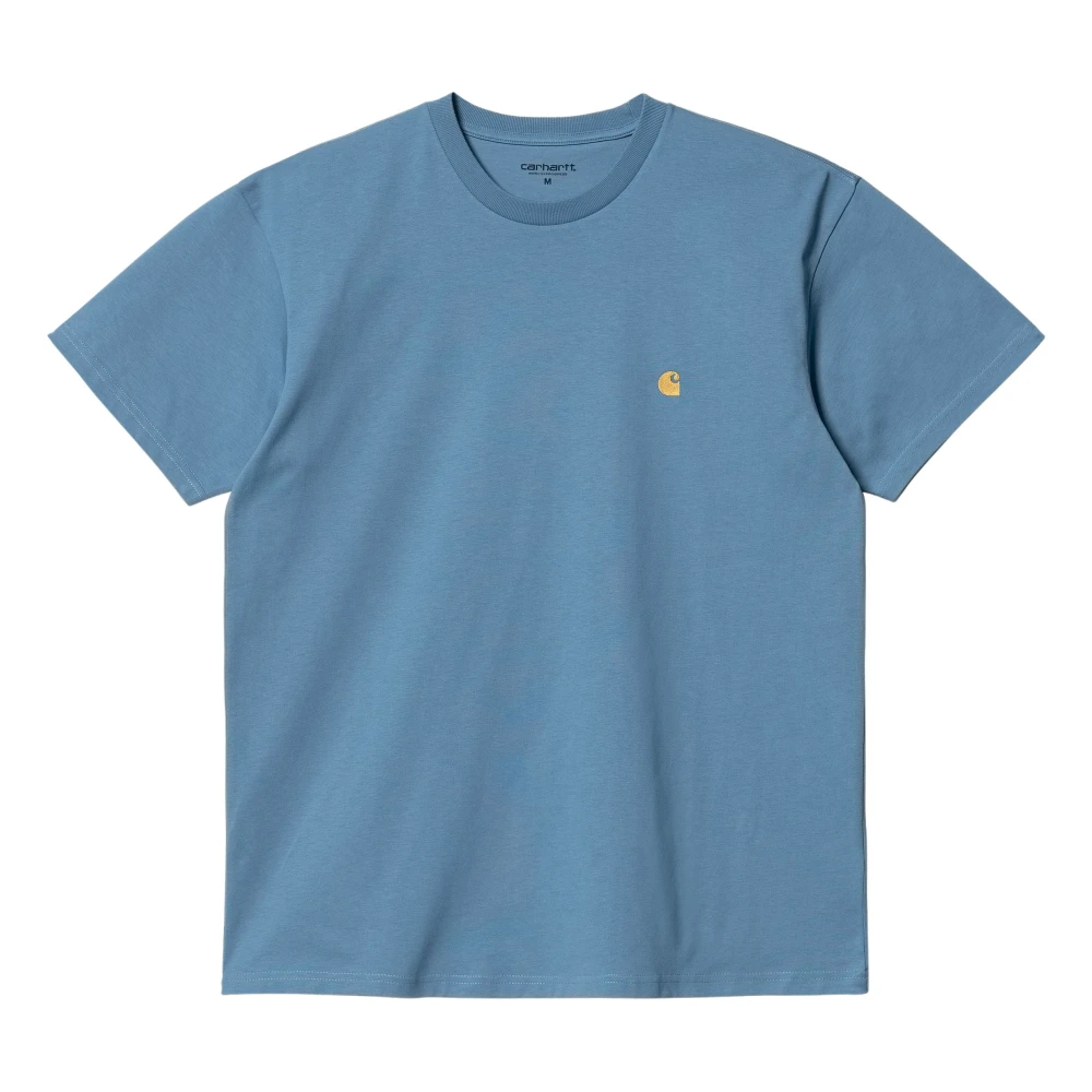 Carhartt WIP Chase T-Shirt Tijdloze elegantie en comfort Blue Heren