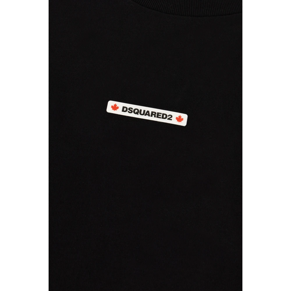 Dsquared2 Casual Katoenen T-Shirt voor Mannen Black Heren