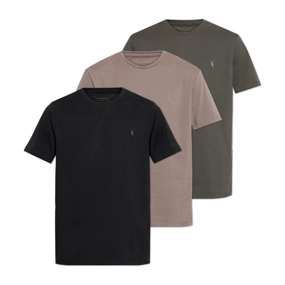 AllSaints Driepack T-shirts Brace Multicolor Heren
