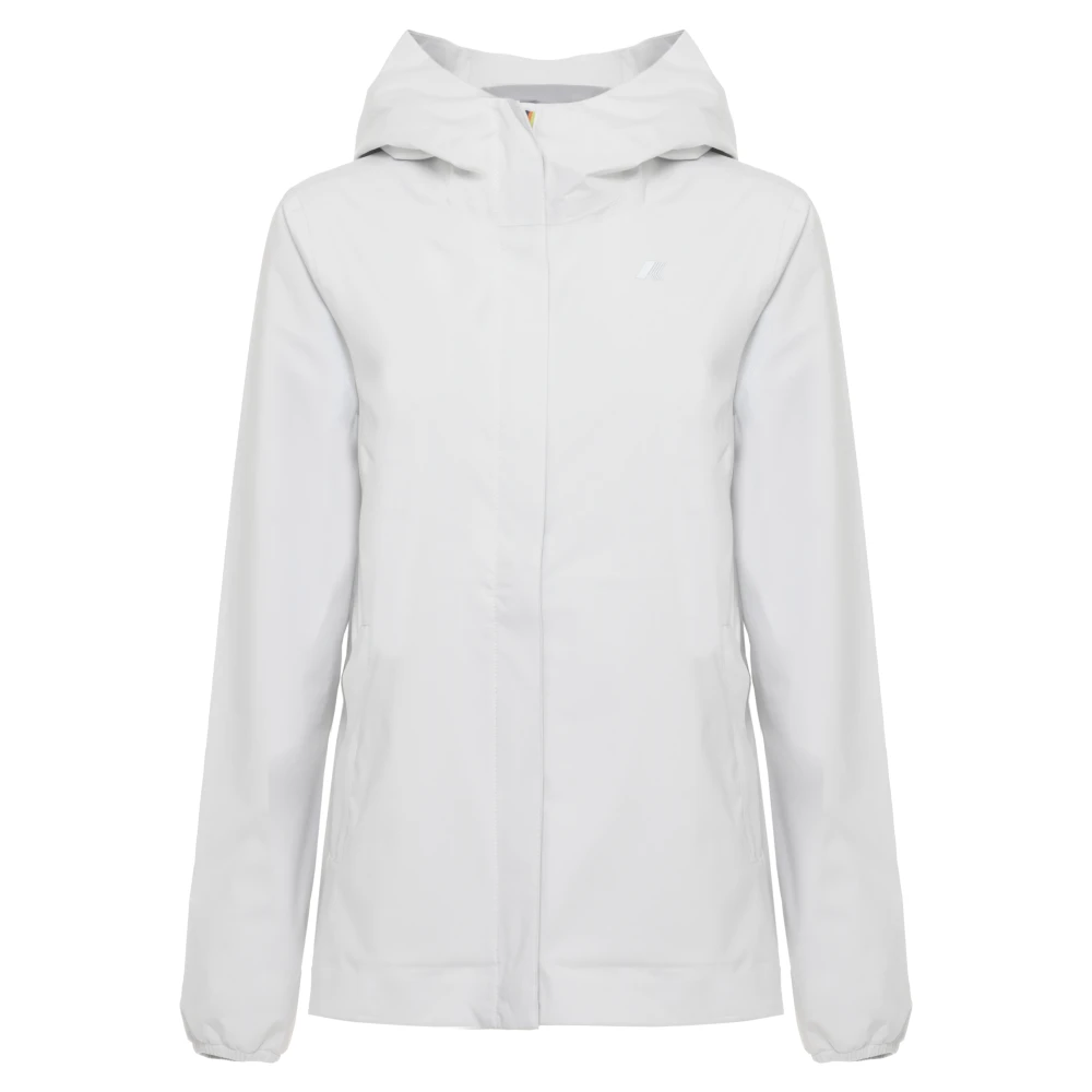 K-Way Kvinno Vit Jackor Dam, S, Polyester, Marguerite Stretch Dot Jacket