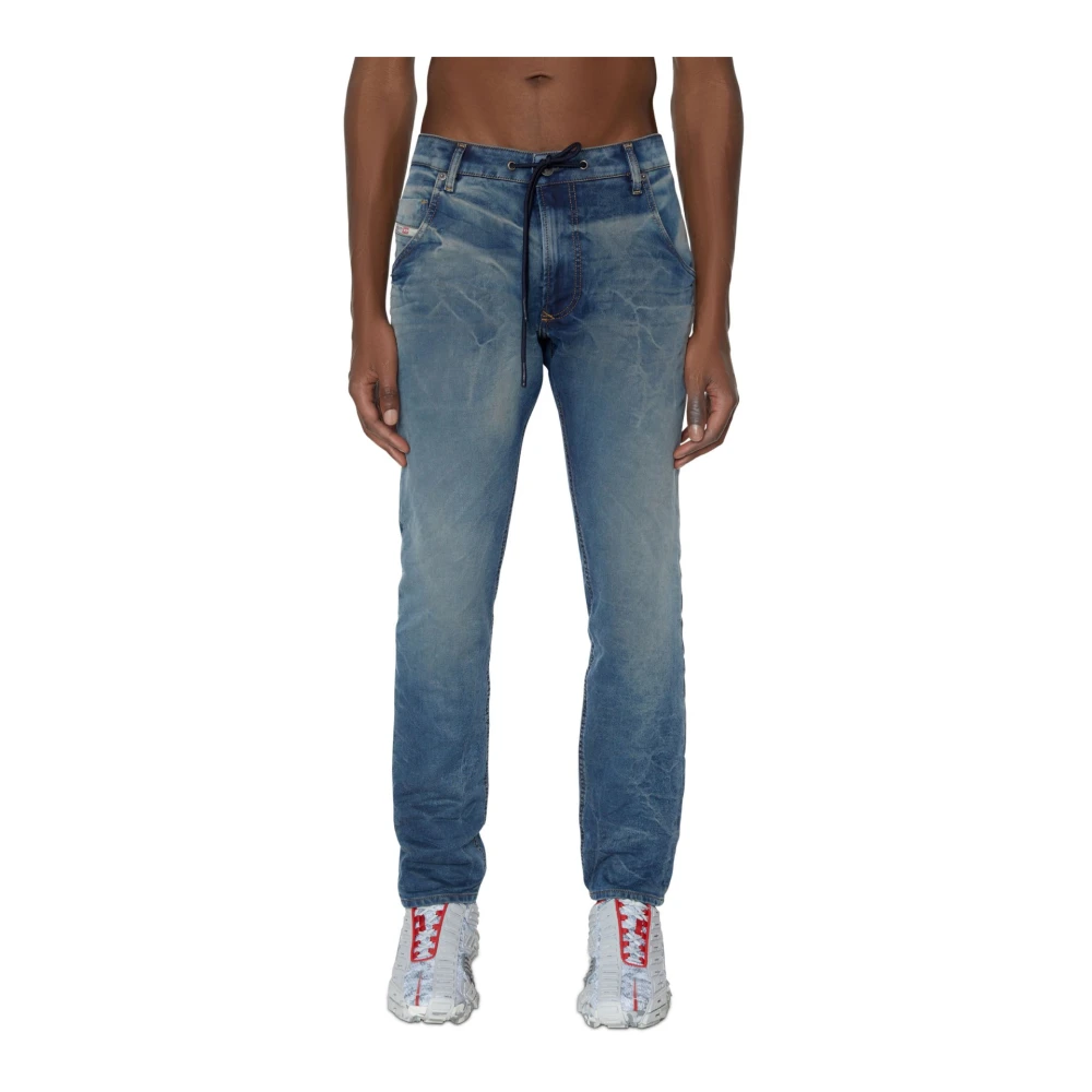 Diesel Tapered Stretch JoggJeans Medium Denim Blue Heren
