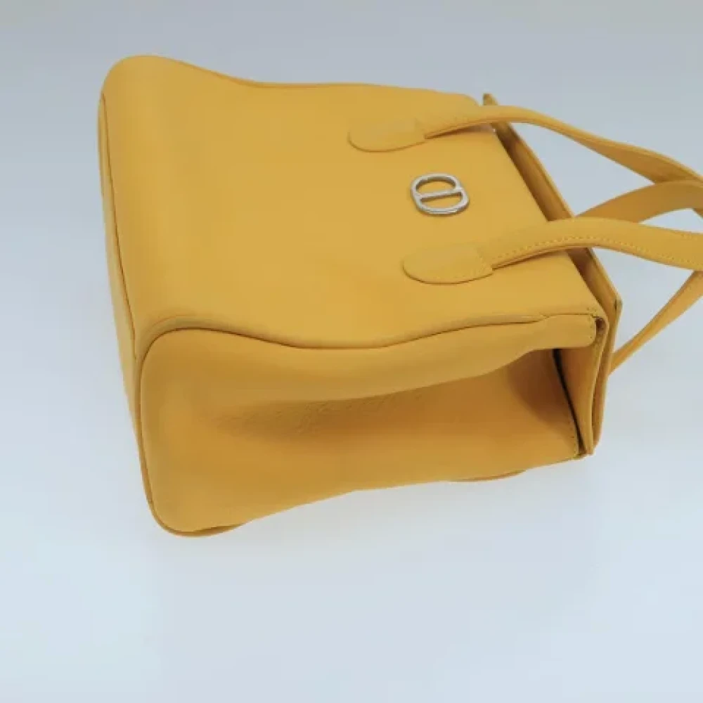 Dior Vintage Pre-owned Leather dior-bags Yellow Dames