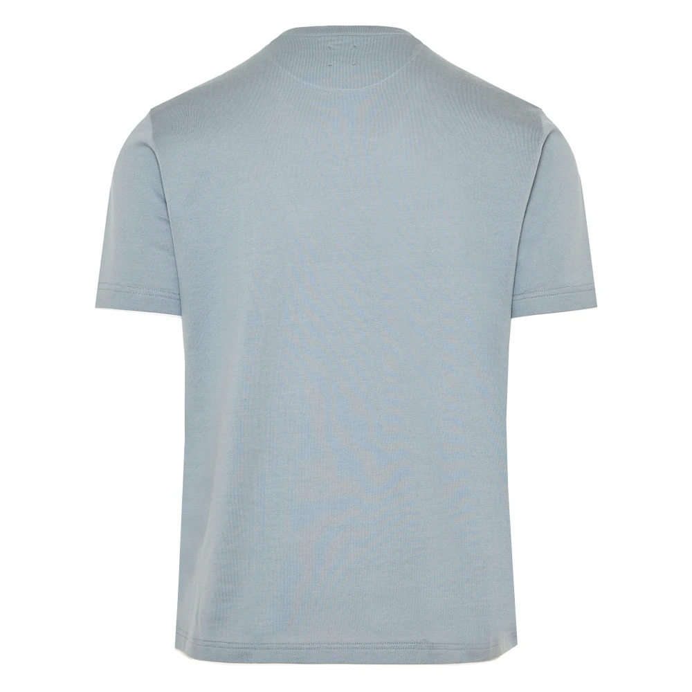 Eleventy Italiaans katoenen T-shirt Ontwerperscode K75Tshj01Tes0K265 Blue Heren