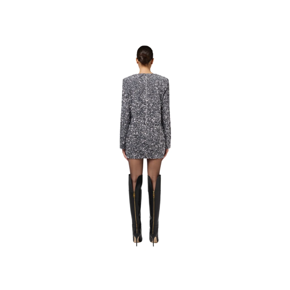 Elisabetta Franchi Stijlvolle Jurken Collectie Gray Dames