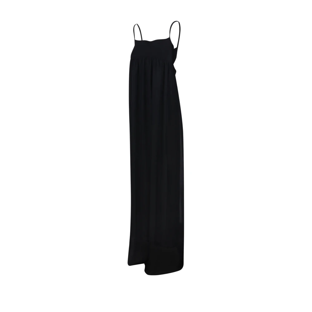 Jacquemus Zwarte Peplum Jurk Black Dames