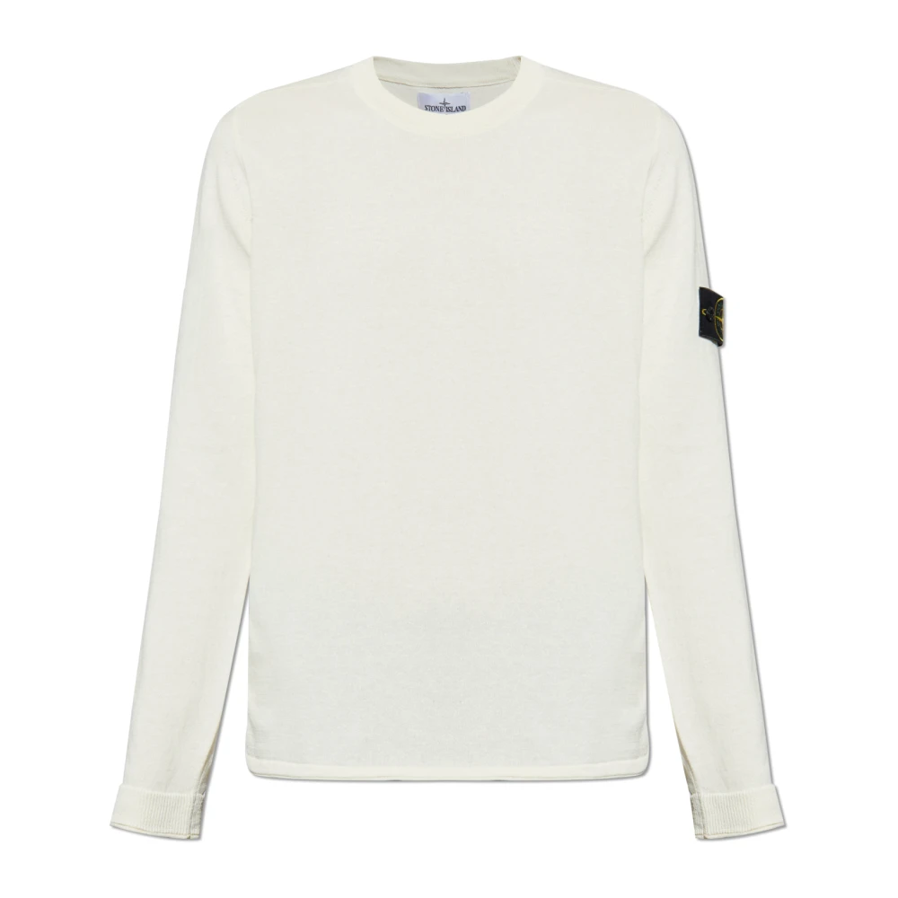 Stone Island Ivoor Trui Verhoog Garderobe Stijlvol Beige Heren