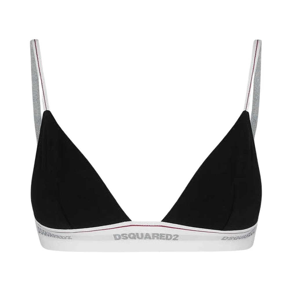 Dsquared2 Sportieve Zwarte Triangel Beha Black Dames