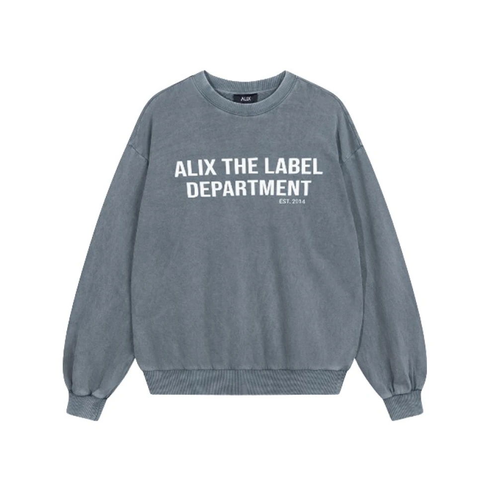 Alix The Label Zwaar Gewassen Sweatshirt Gray Dames