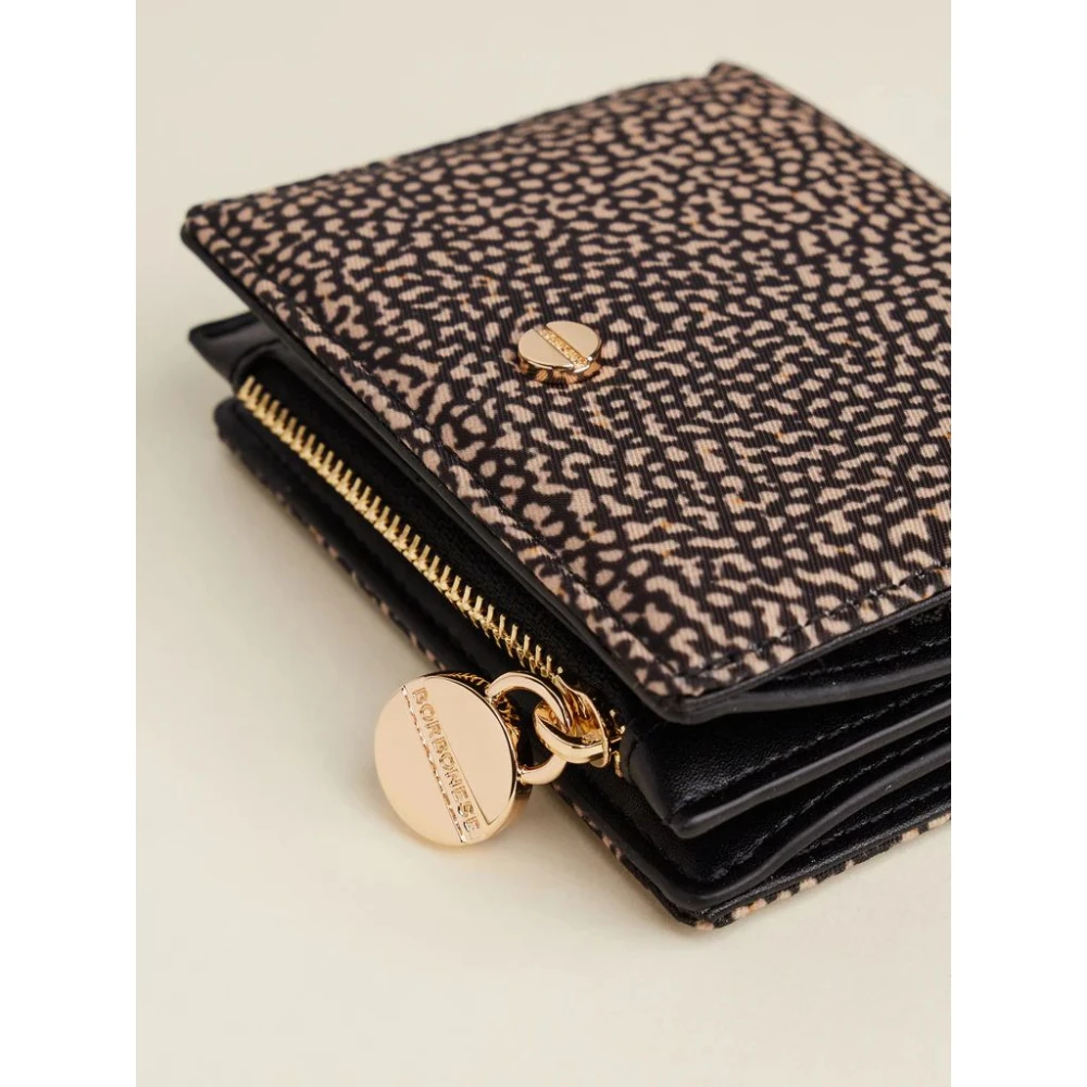 Borbonese Compacte Flap Portemonnee met OP Print Multicolor Dames
